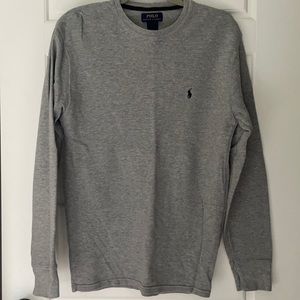Polo by Ralph Lauren waffle knit thermal grey